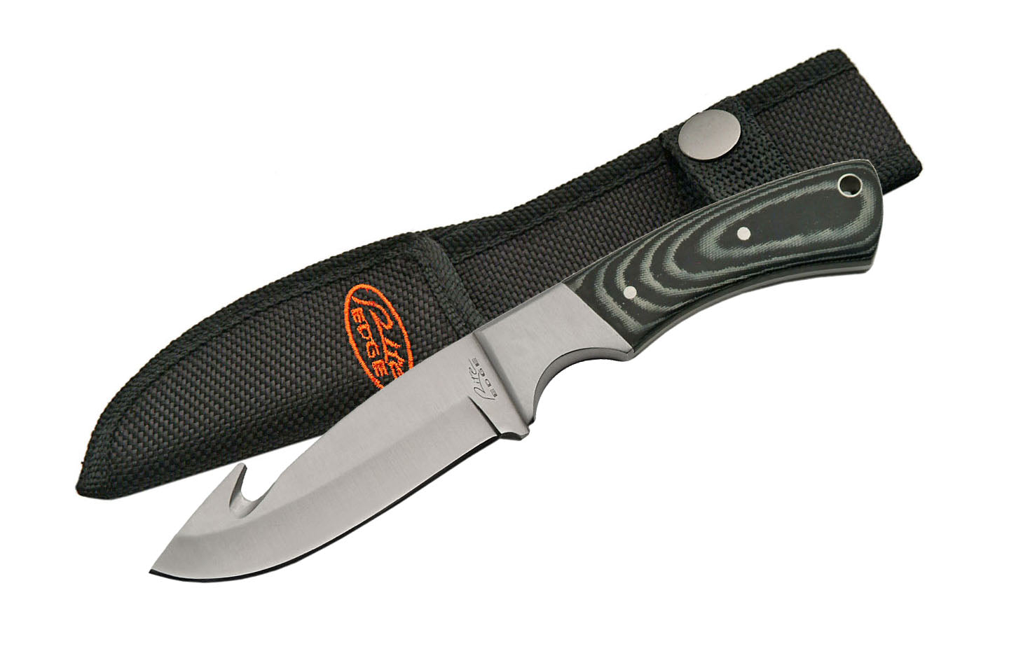 Micarta Gut Hook Skinner (Black)