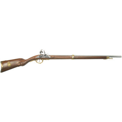 Colonial Replica 1807 Brass Trim French Flintlock Rifle Non-Firing