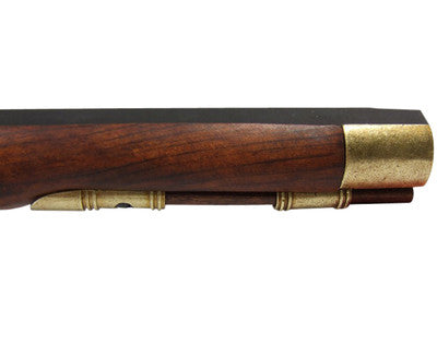 Deluxe Kentucky Flintlock Pistol Brass, Non-Firing