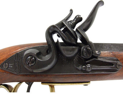 Kentucky Flintlock Pistol Brass Non-Firing