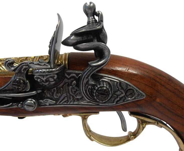 Left-Handed Indian Flintlock Brass finish Non-Firing