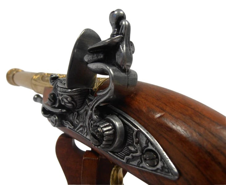 Left-Handed Indian Flintlock Brass finish Non-Firing