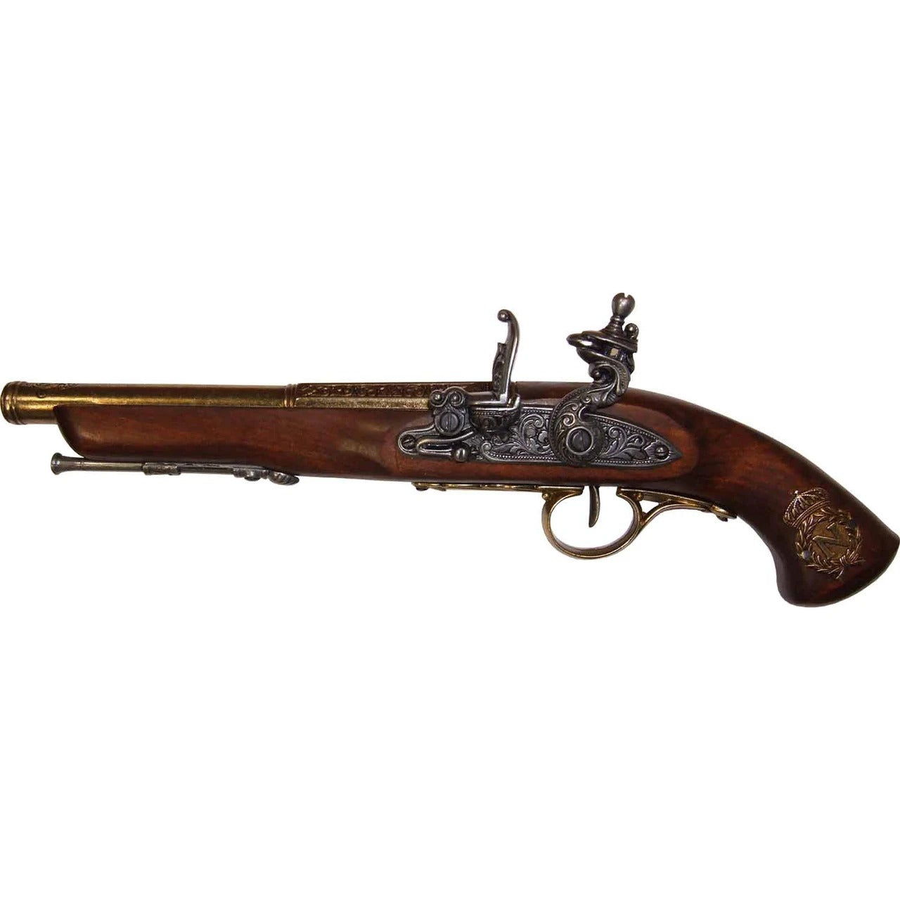Left-Handed Napoleonic Flintlock Brass Finish Non-Firing