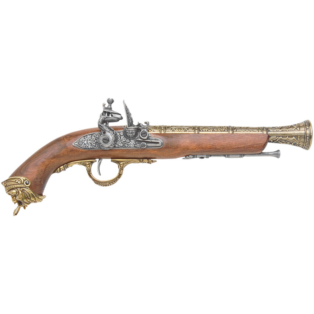 Pirate Replica Brass Flintlock Non-Firing Gun – Dead on Target Armory