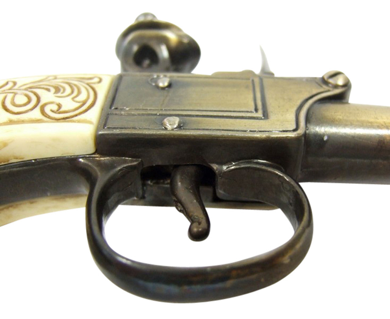 Replica Colonial Gold Finish Ladies Muff Flintlock Pistol Non-Firing
